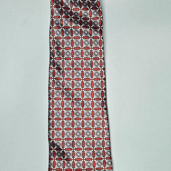 VALENTINO Men's Printed Silk Tie - Picture 6 of 7